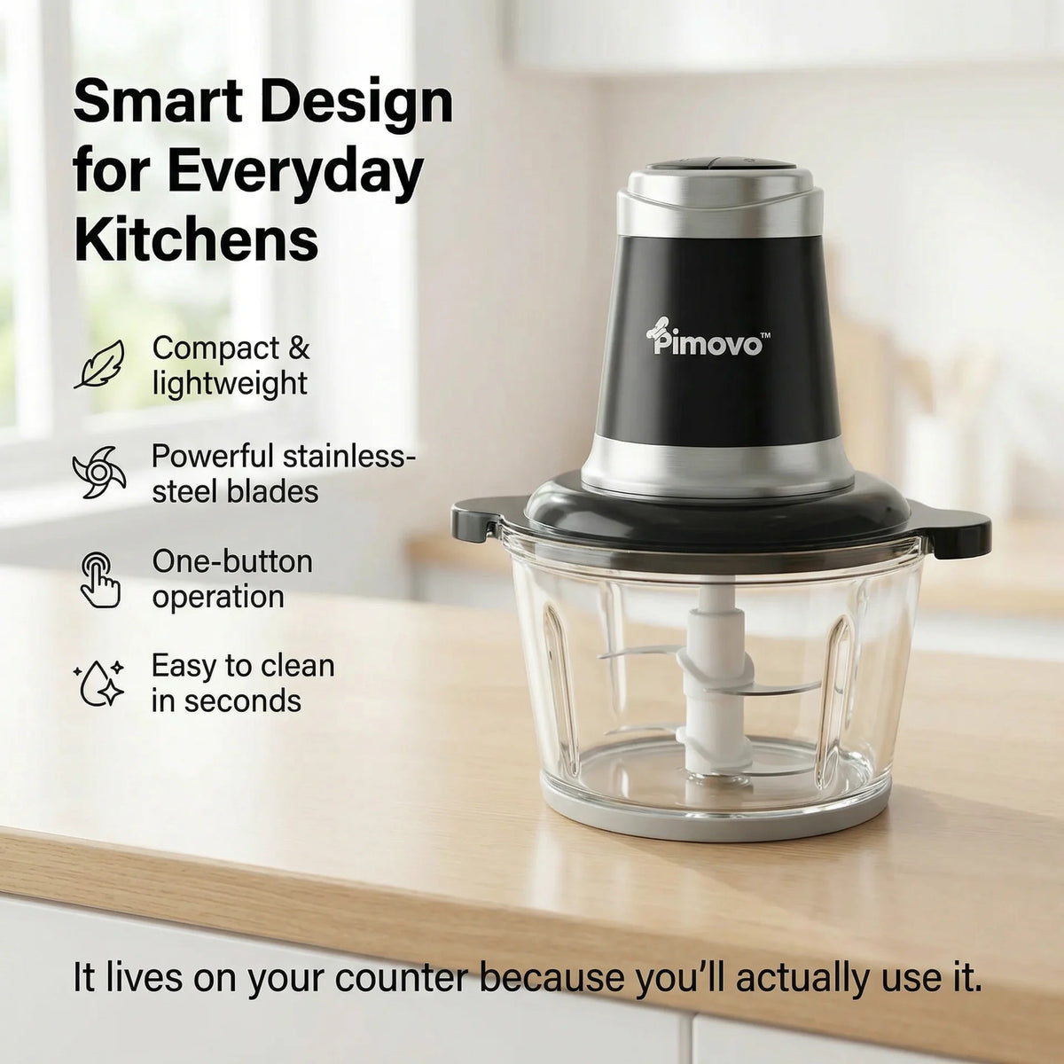 Pimovo™ Elektrisk Madhakker