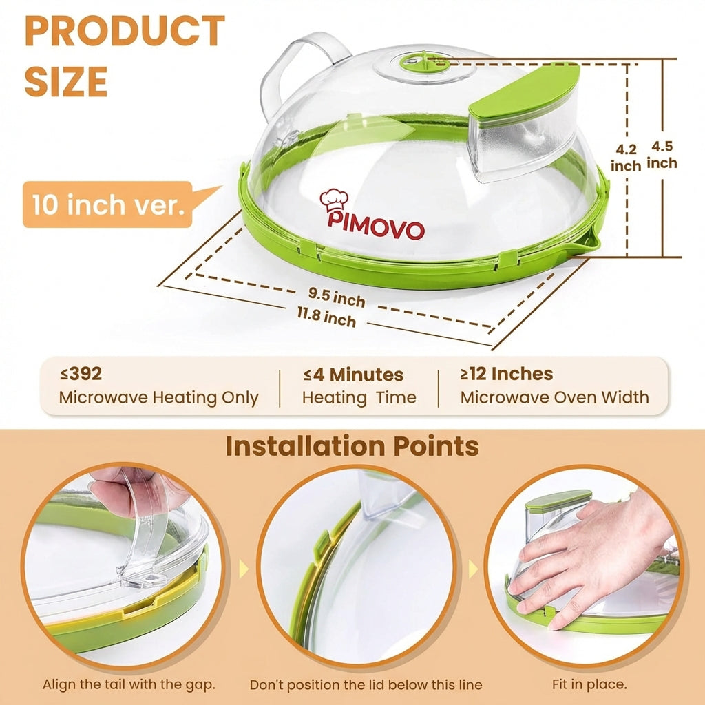 غطاء الميكروويف SteamGuard من Pimovo™