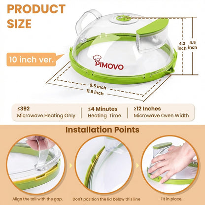 Pimovo™ SteamGuard mikrobølgeovnslåg